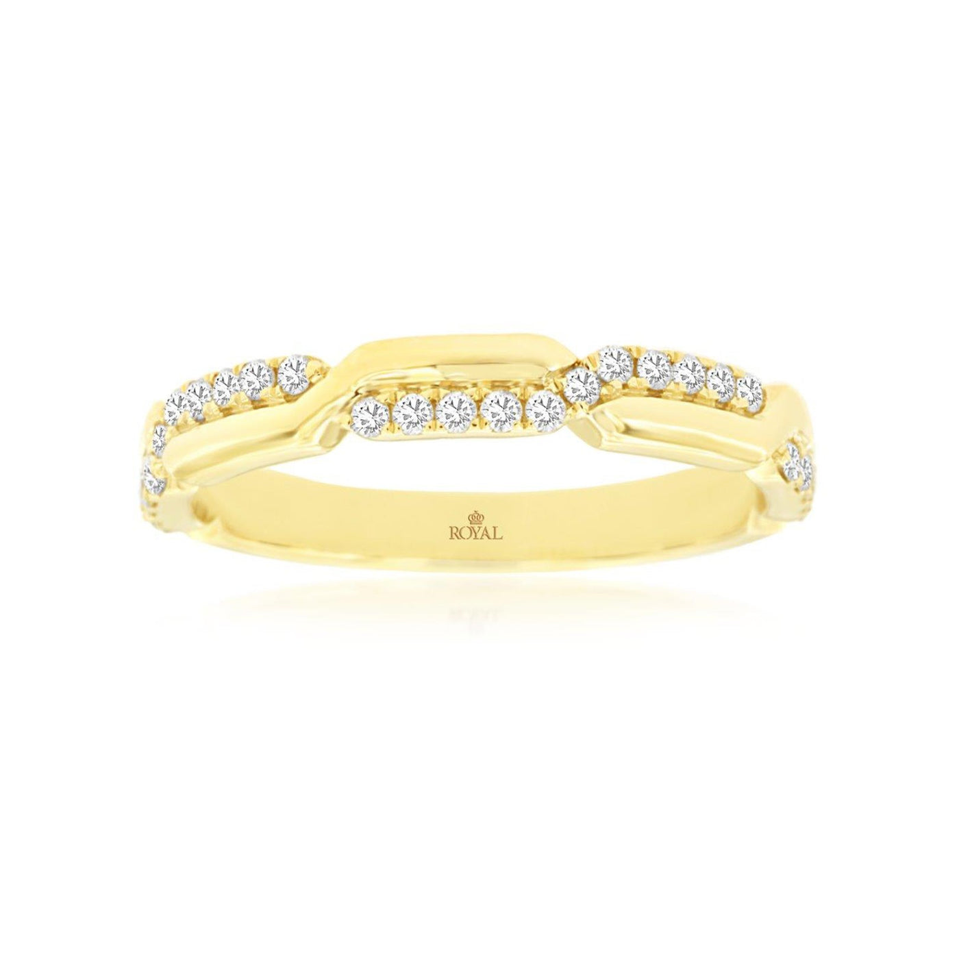 0.22 ctw Diamond Twist Band