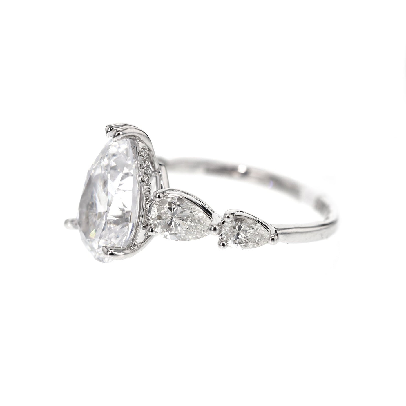 1.02 ctw Diamond Hidden Halo Engagement Ring