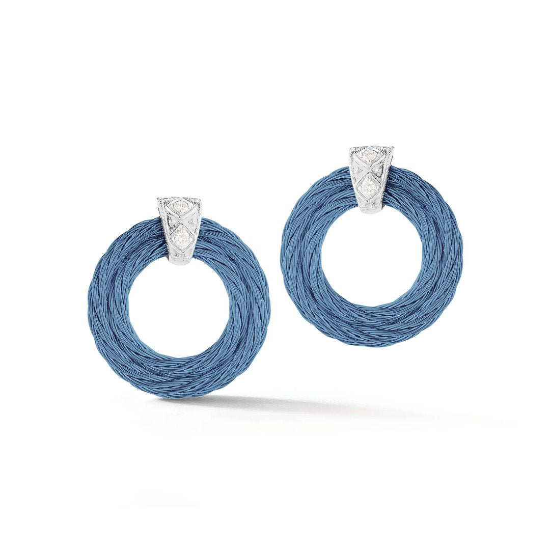 0.05 ctw Diamond Wreath Cable Earrings
