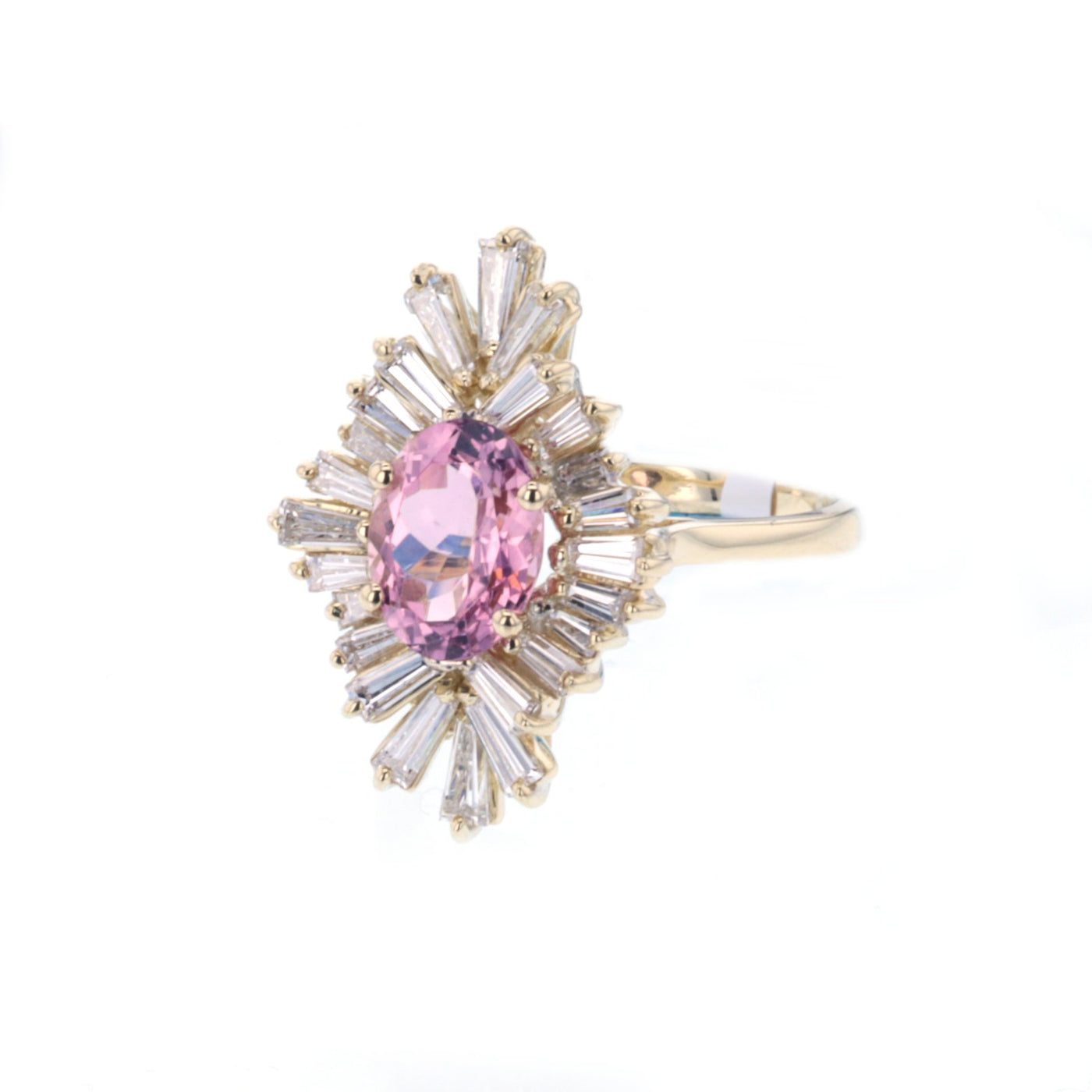 Tourmaline & Diamond Navette Ring