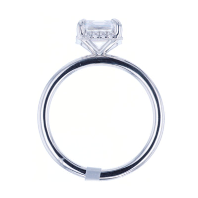 0.11 ctw Diamond Hidden Halo Engagement Ring