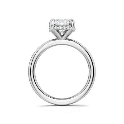 0.11 ctw Diamond Hidden Halo Engagement Ring