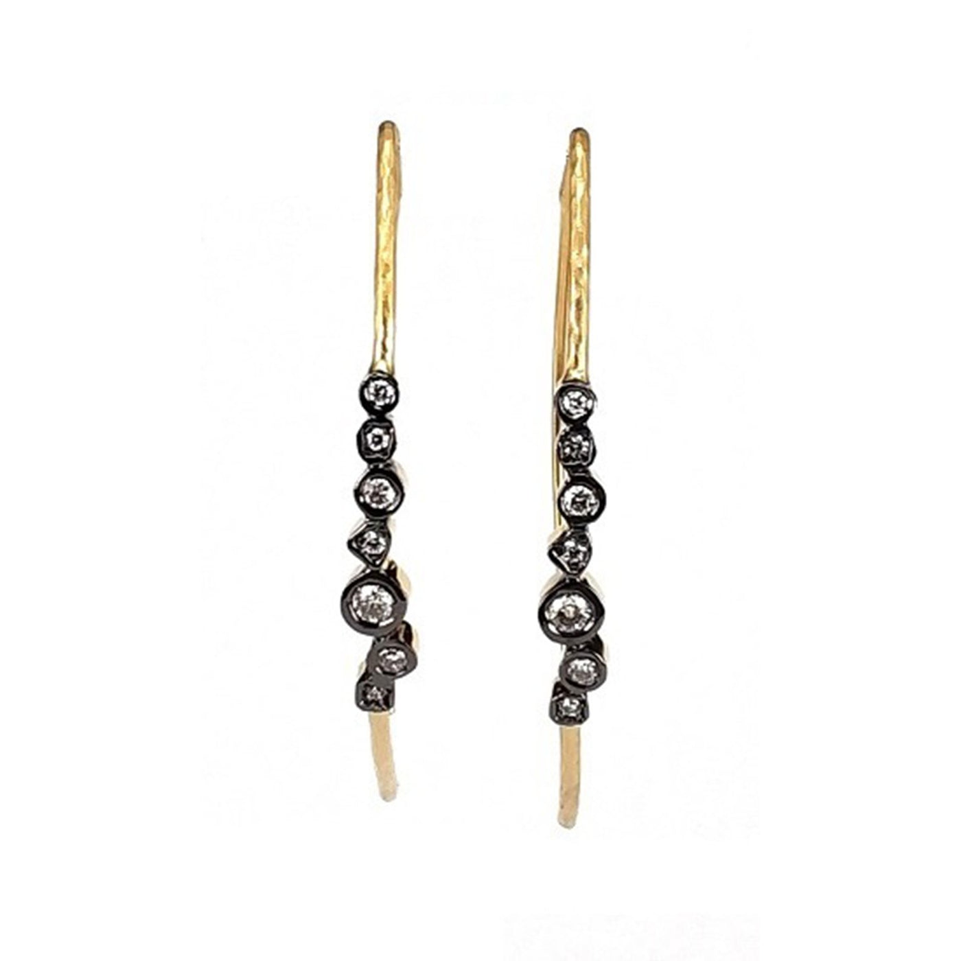 0.26 ctw Diamond Long Wire Earrings