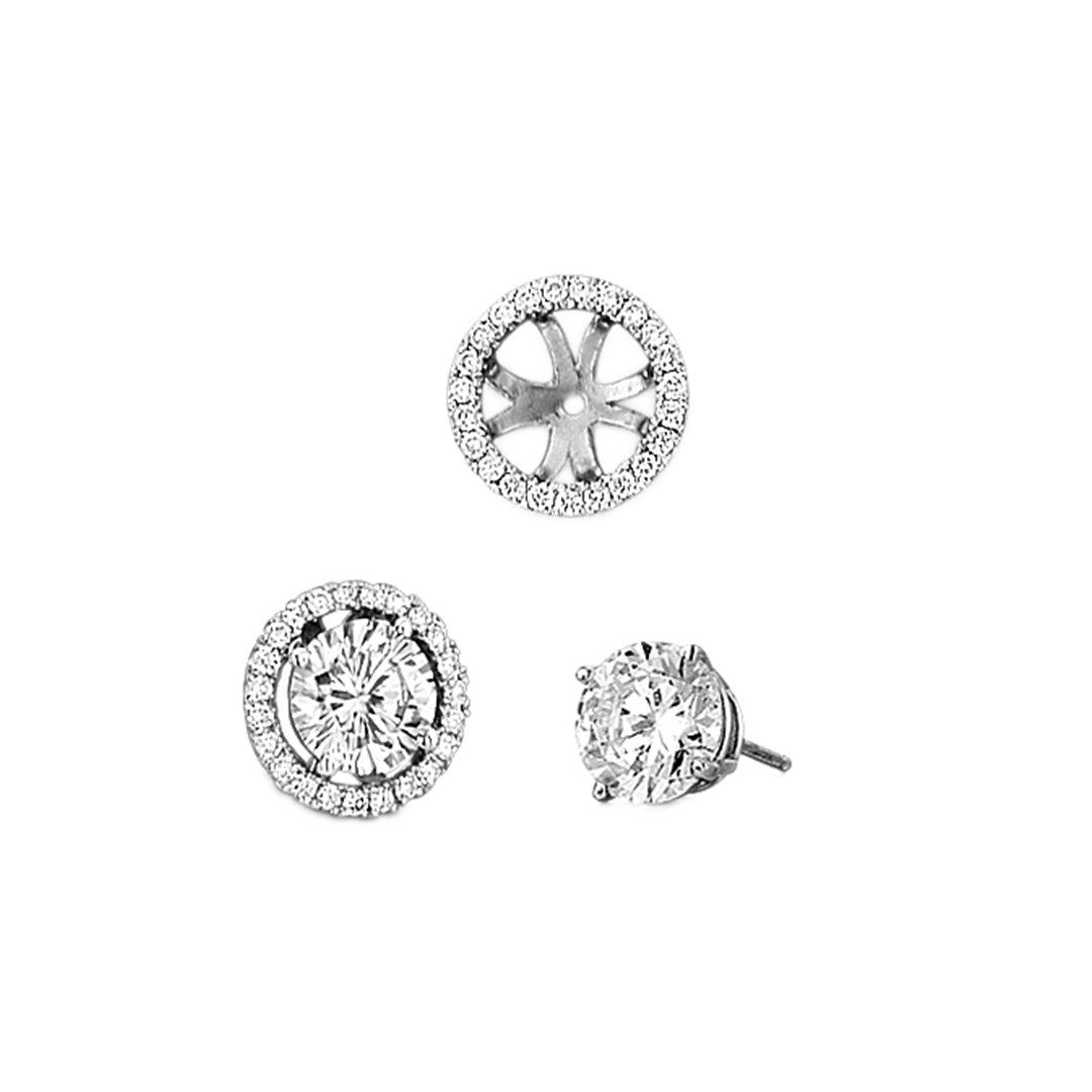 0.23 ctw Diamond Earring Jackets