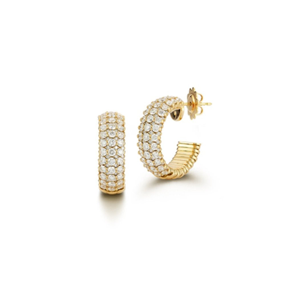 4.78 ctw Diamond Hoop Earrings