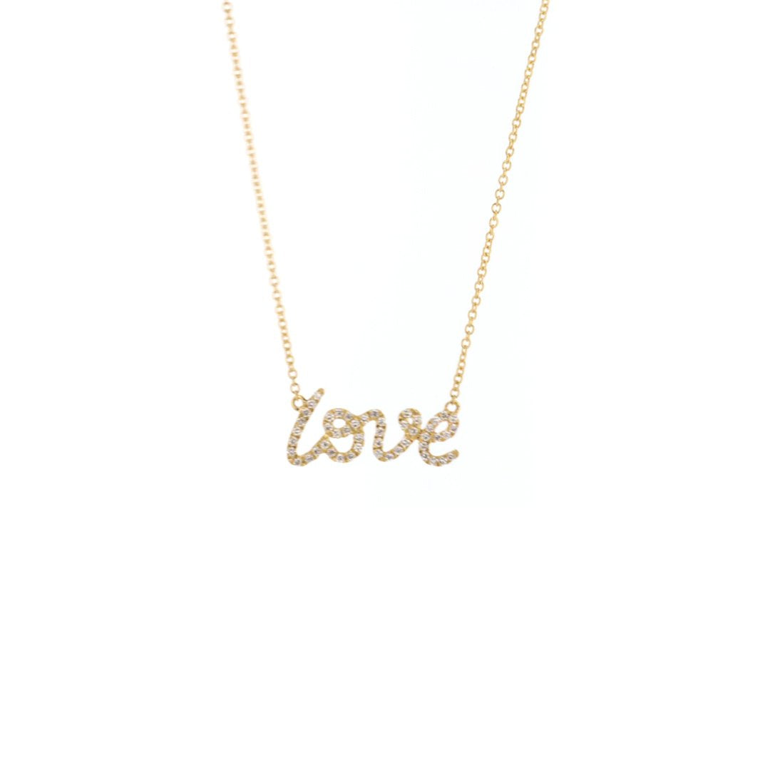 0.16 ctw Diamond Love Necklace