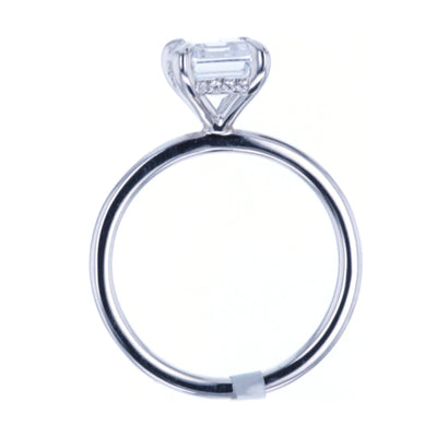 0.05 ctw Diamond Hidden Halo Engagement Ring