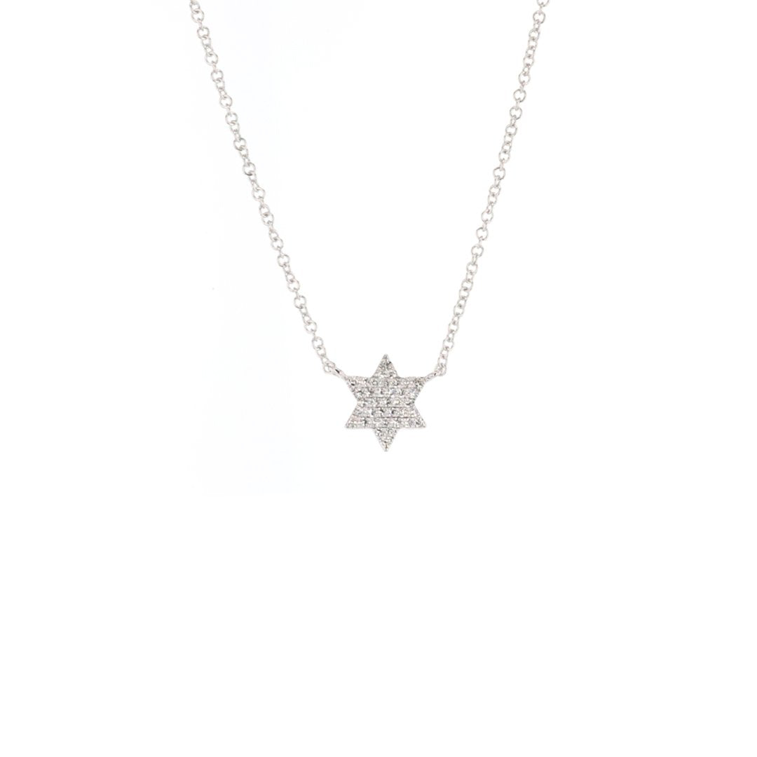 0.09ctw Star of David Necklace