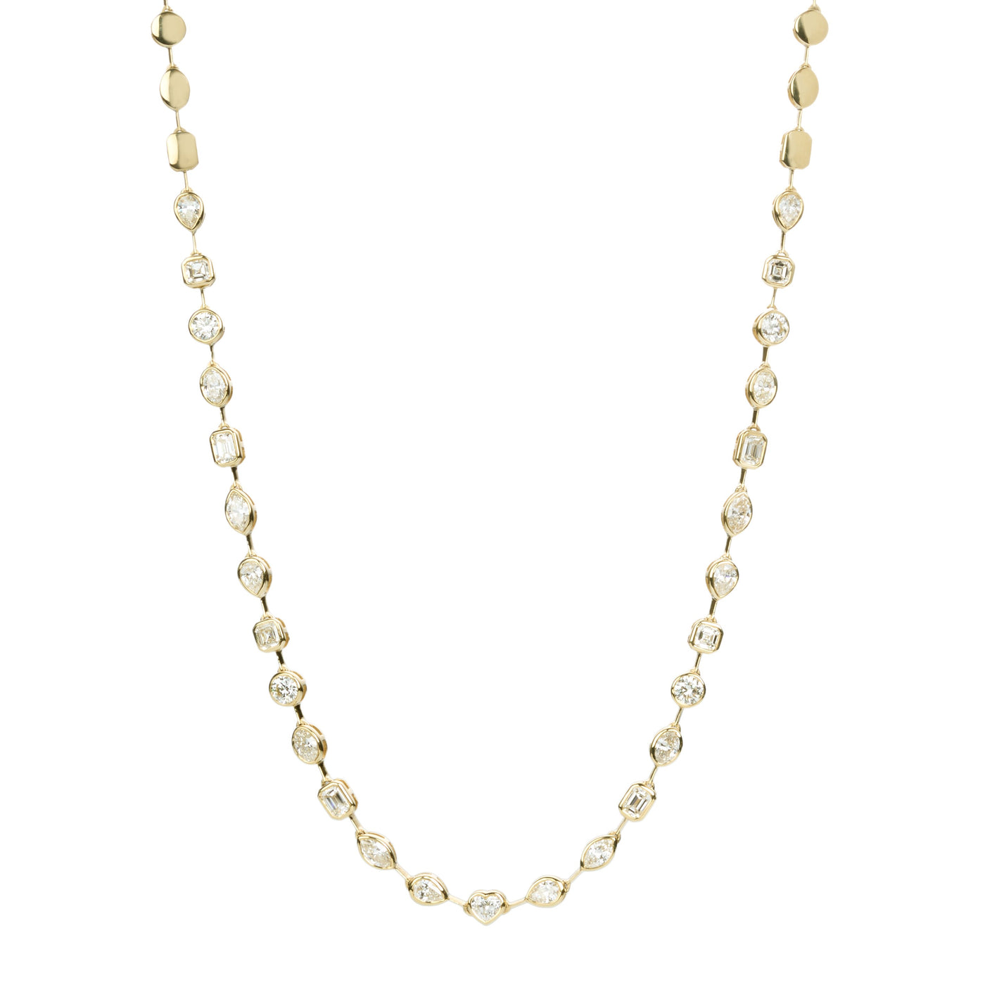 Diamond Bezel Necklace