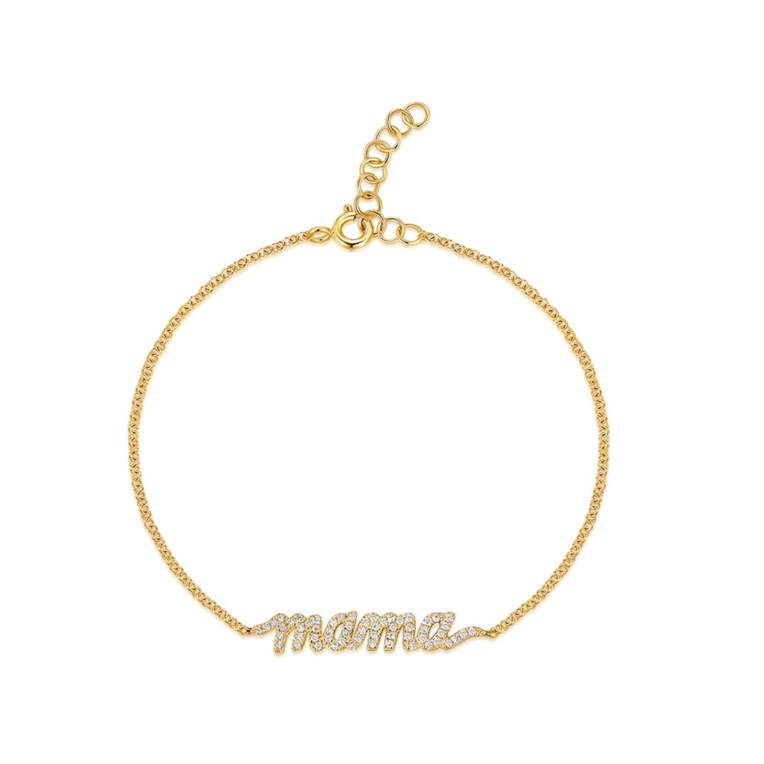 0.13 ctw Diamond Mama Bracelet