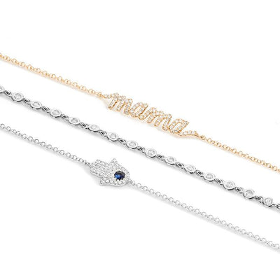 0.13 ctw Diamond Mama Bracelet