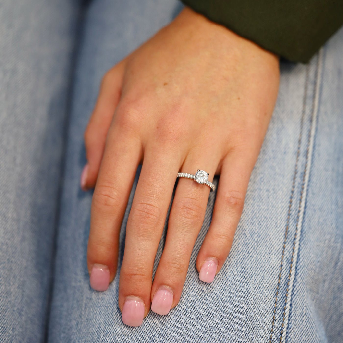 0.32 ctw Diamond Solitaire Engagement Ring