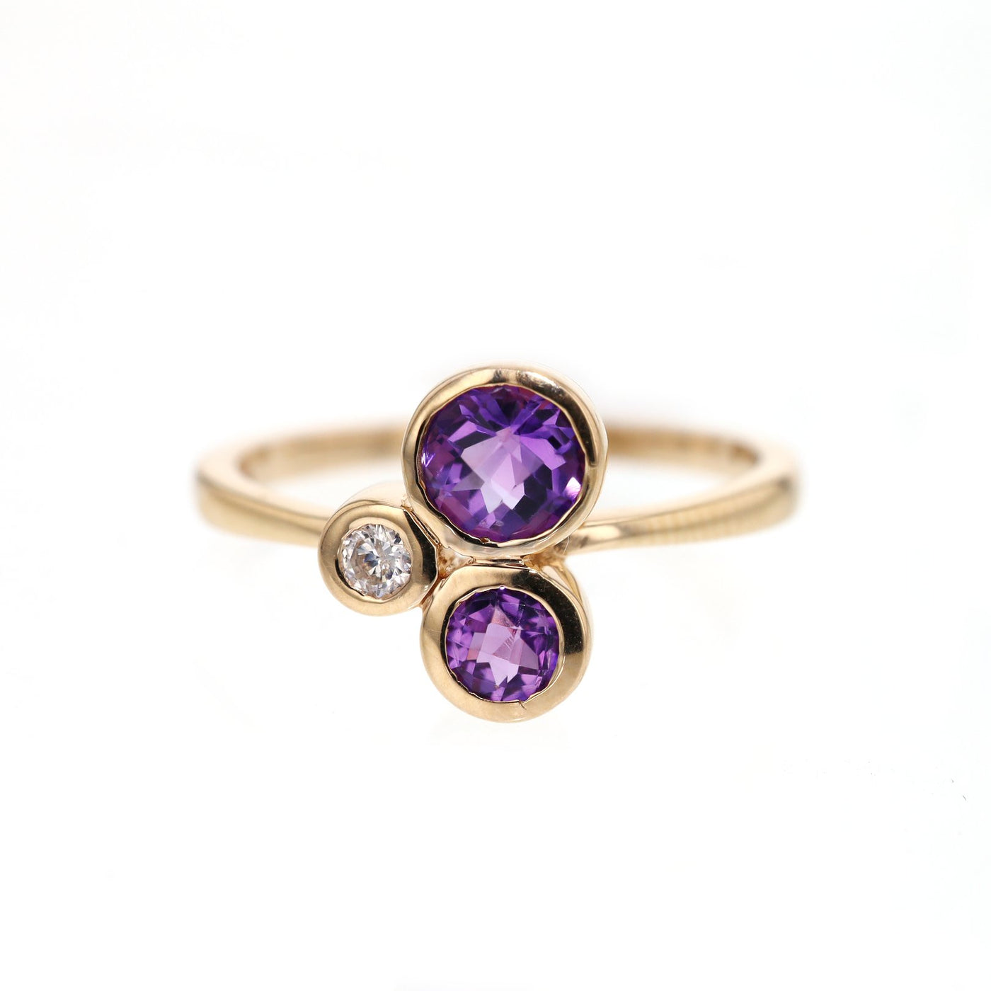 Amethyst & Diamond Ring