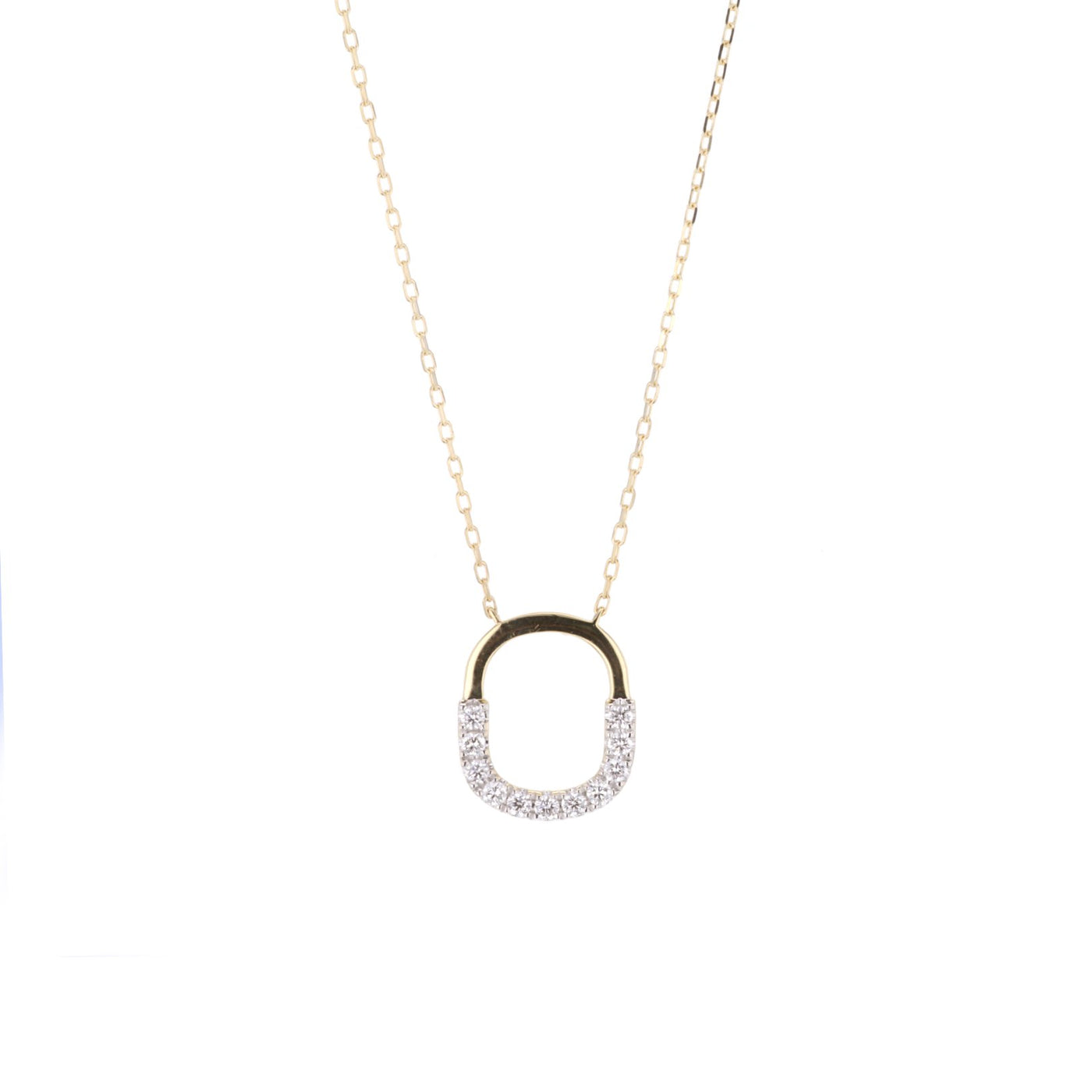 0.25ctw Diamond Open Oval Neckalce