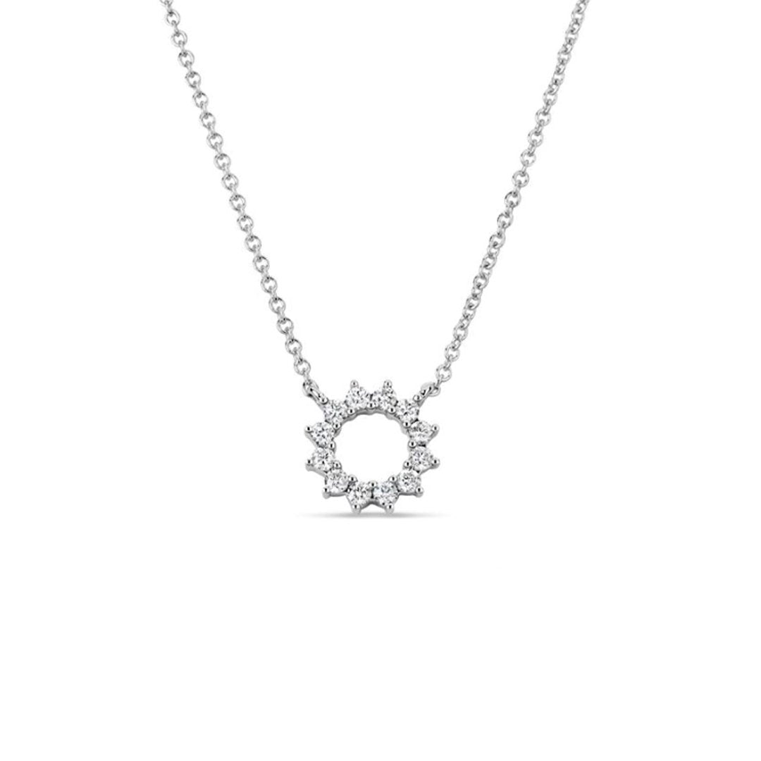 18" 1.00 ctw Diamond Stationary Pendant Necklace