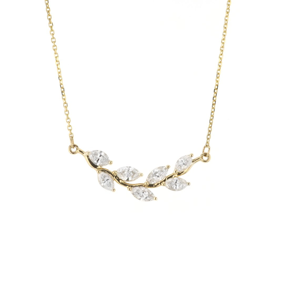18" 1.35 ctw Diamond Bar Necklace