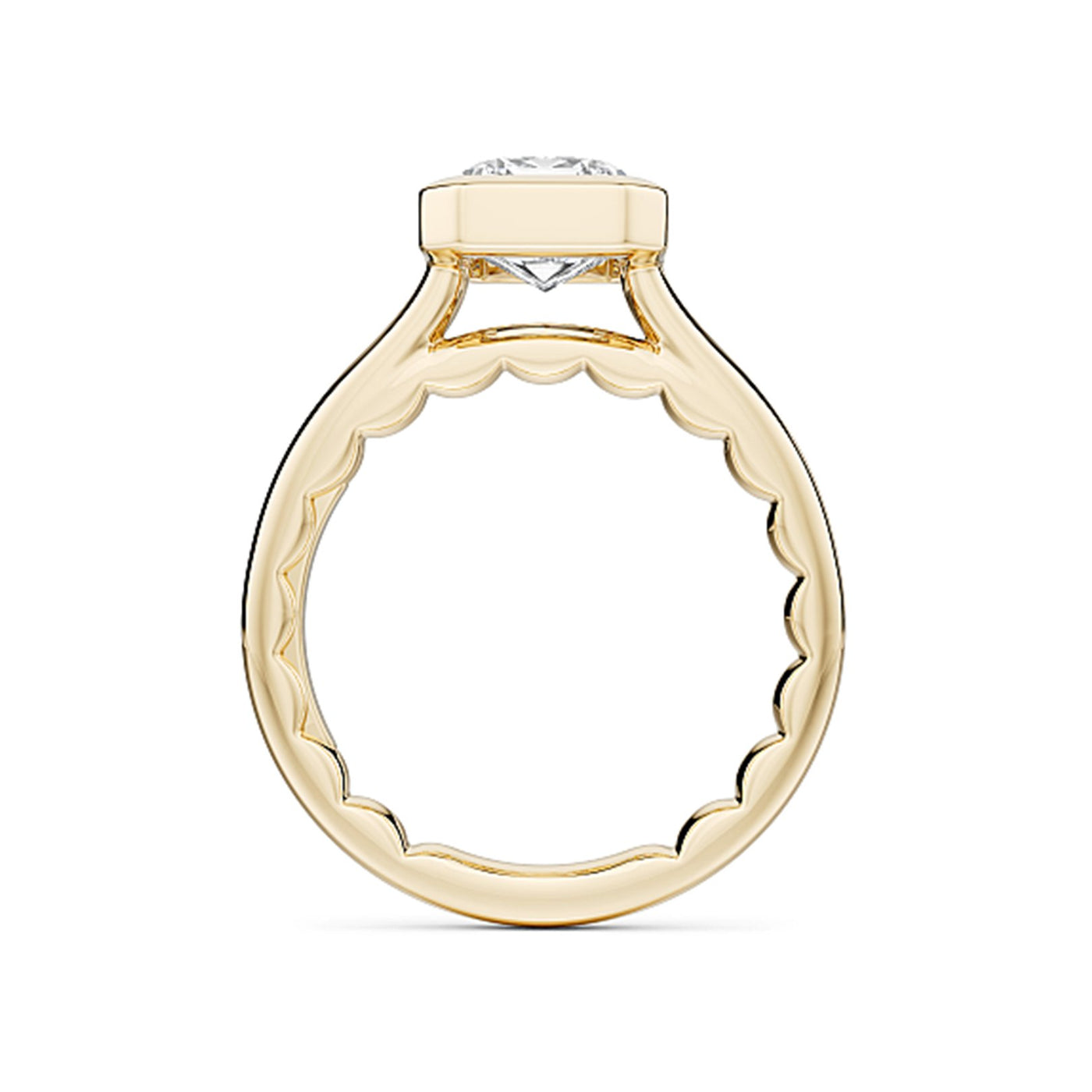 Bezel Solitaire Engagement Ring