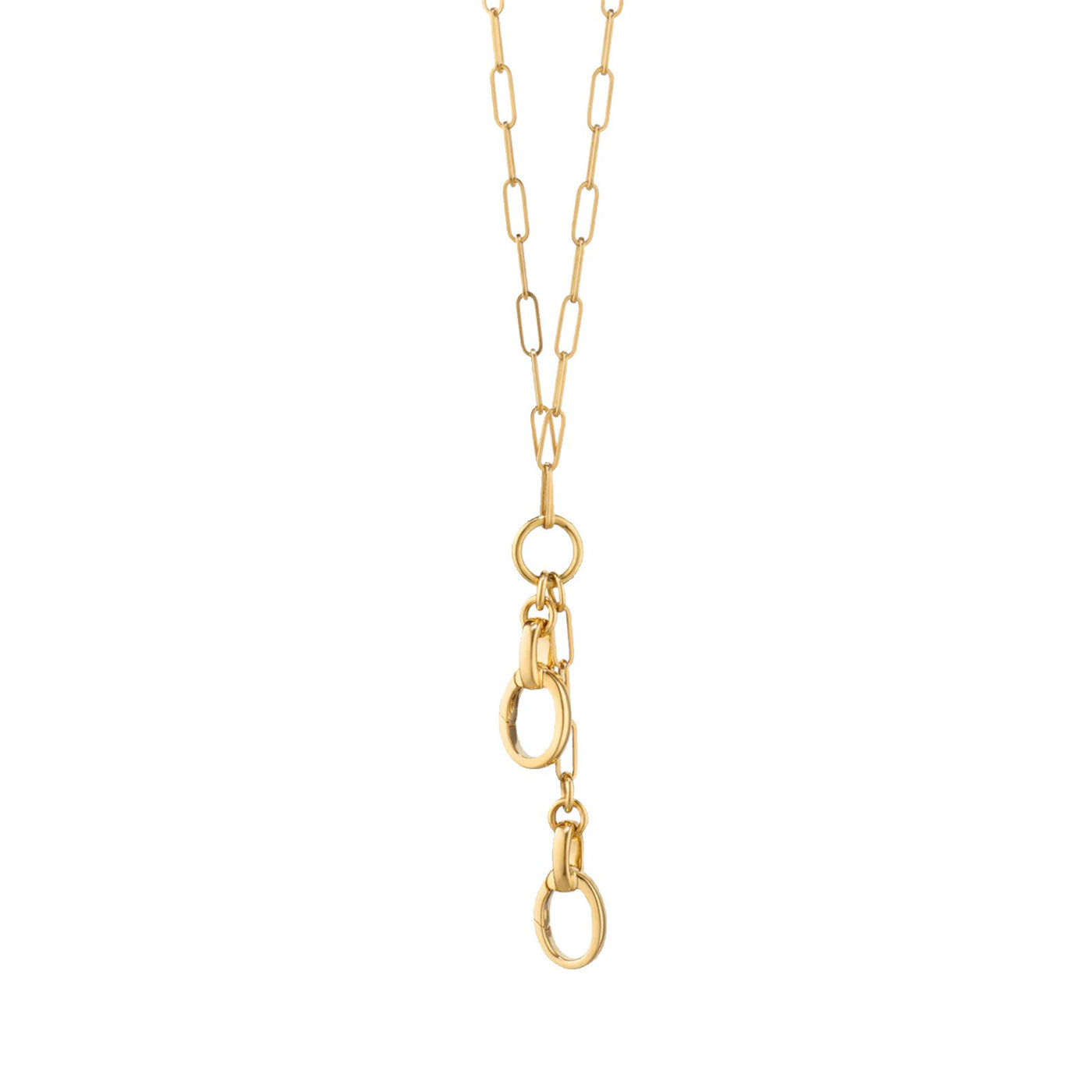 Paperclip Charm Enhancer Chain Necklace