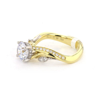 0.21 ctw Diamond Hidden Halo Engagement Ring