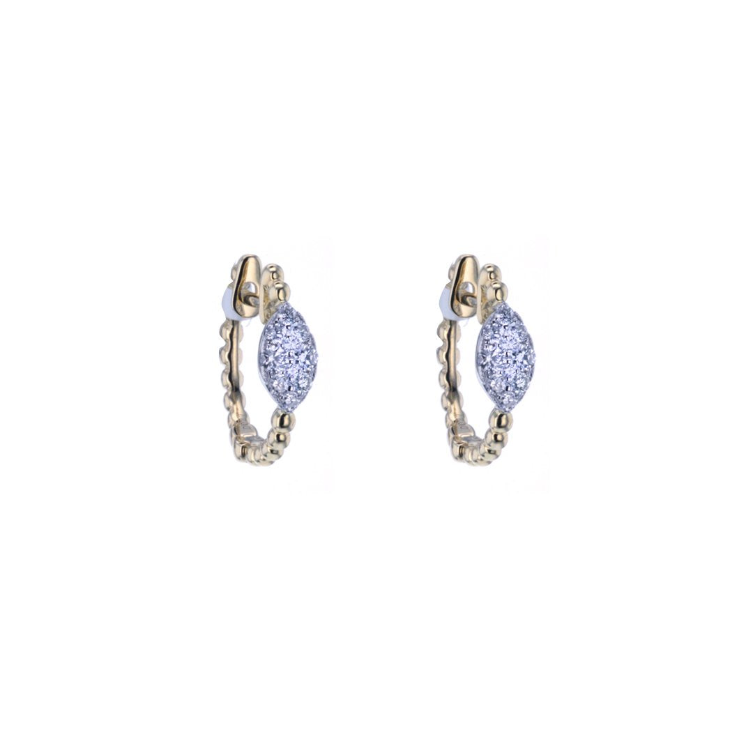 0.28ctw Diamond Huggie Earrings