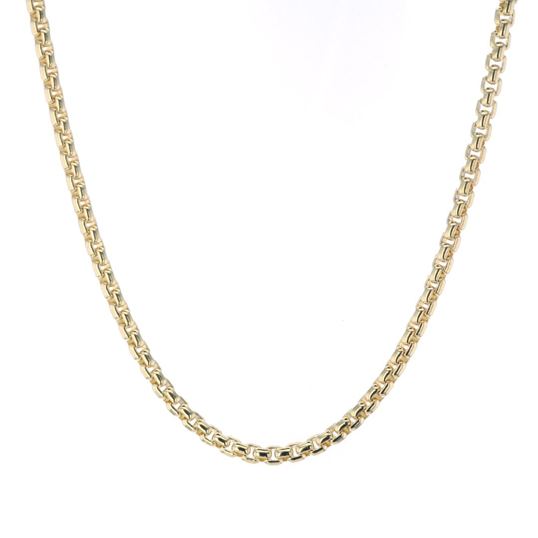 2.7MM Round Box Chain Necklace