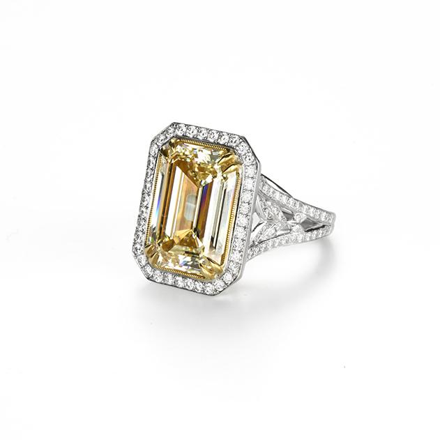 10.50 ct Diamond Halo Engagement Ring