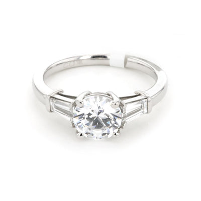 0.61 ctw Diamond Three-Stone Engagement Ring
