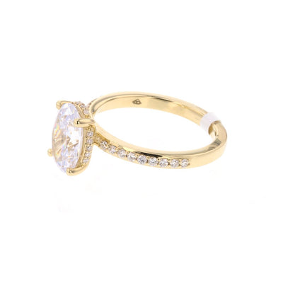 0.24 ctw Diamond Hidden Halo Engagement Ring