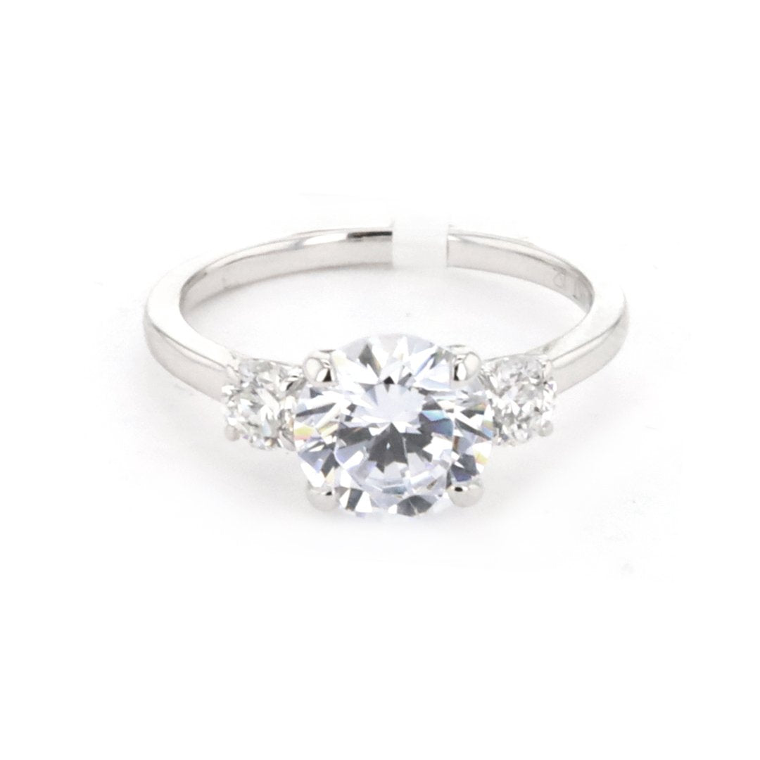 0.48 ctw Diamond Three Stone Engagement Ring