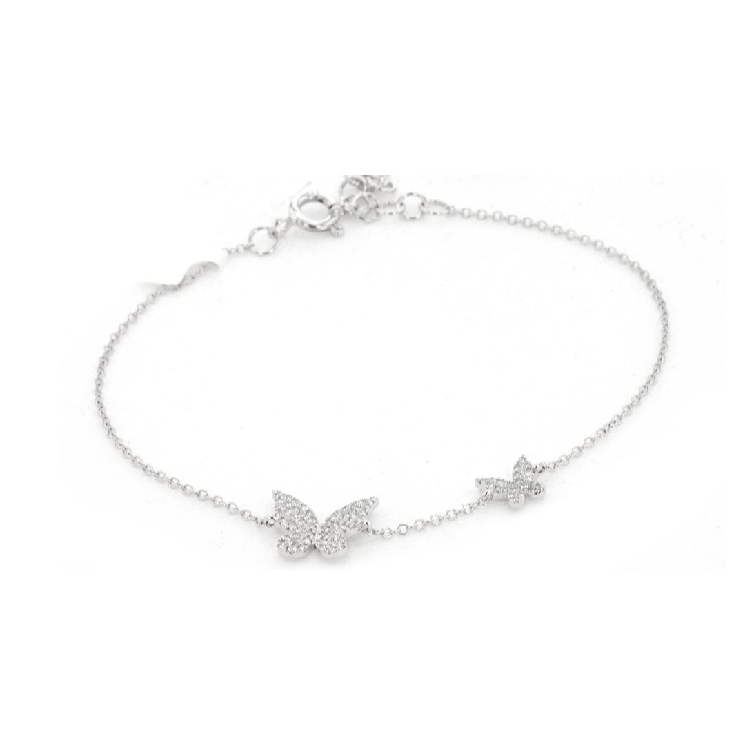 0.18 ctw Diamond Butterfly Bracelet