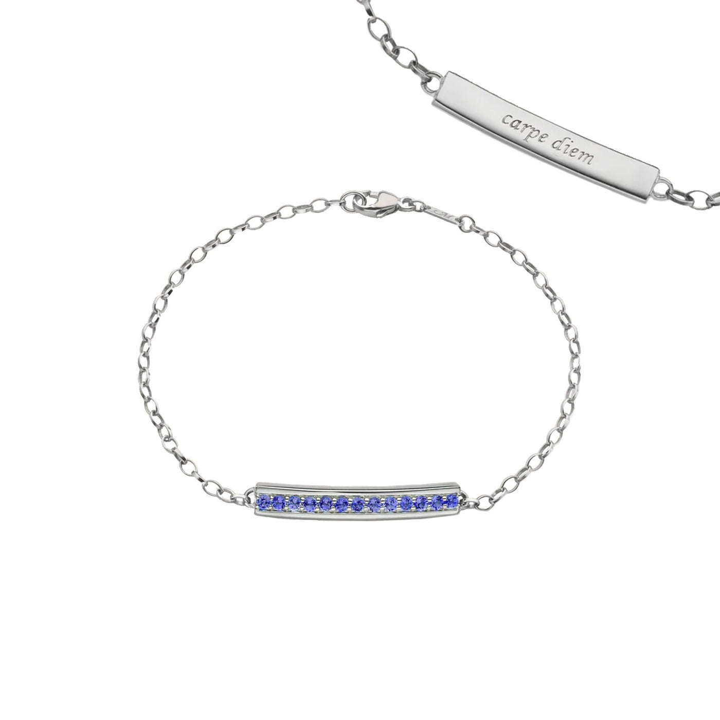 Blue Sapphire Silver Bracelet