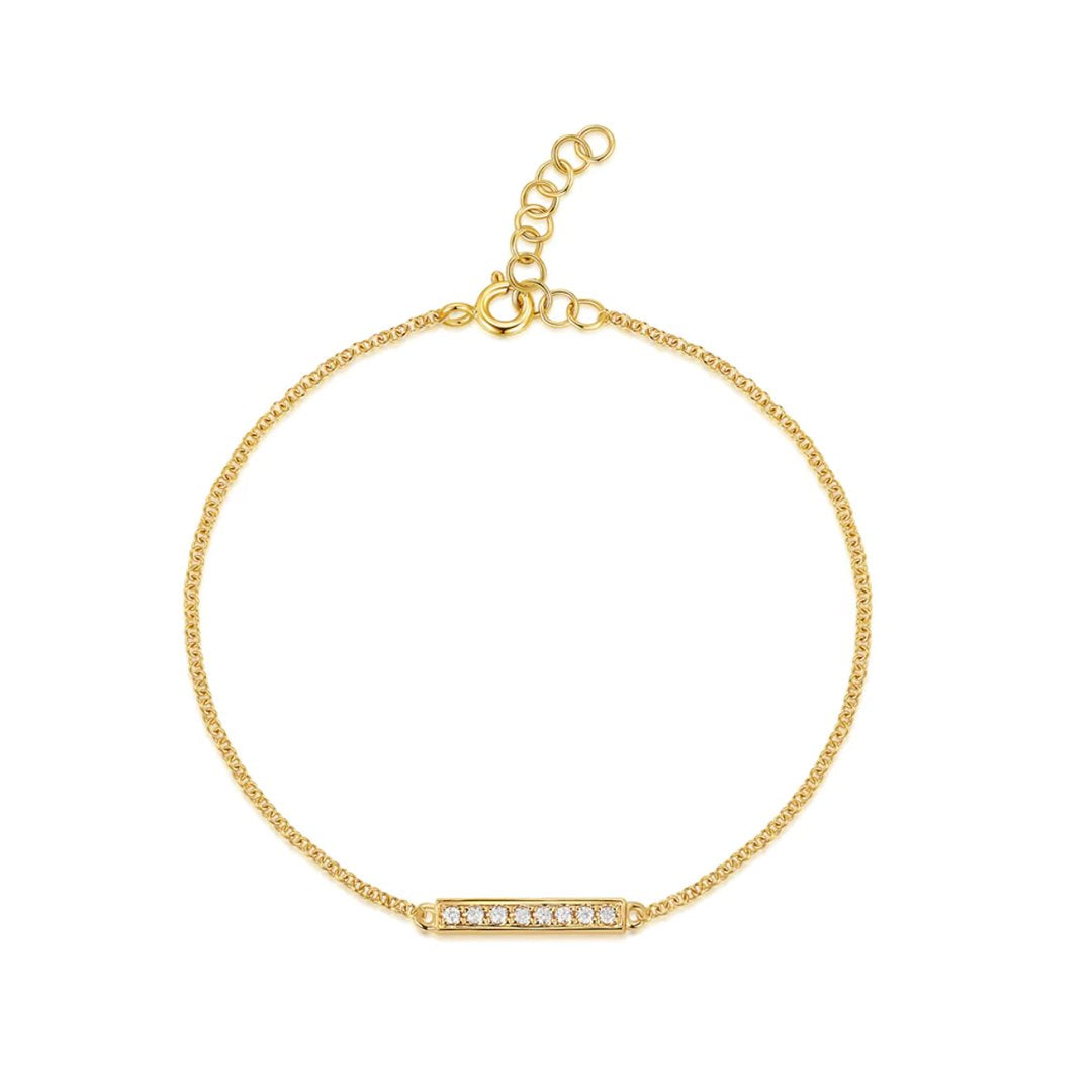 0.05 ctw Diamond Bar Bracelet