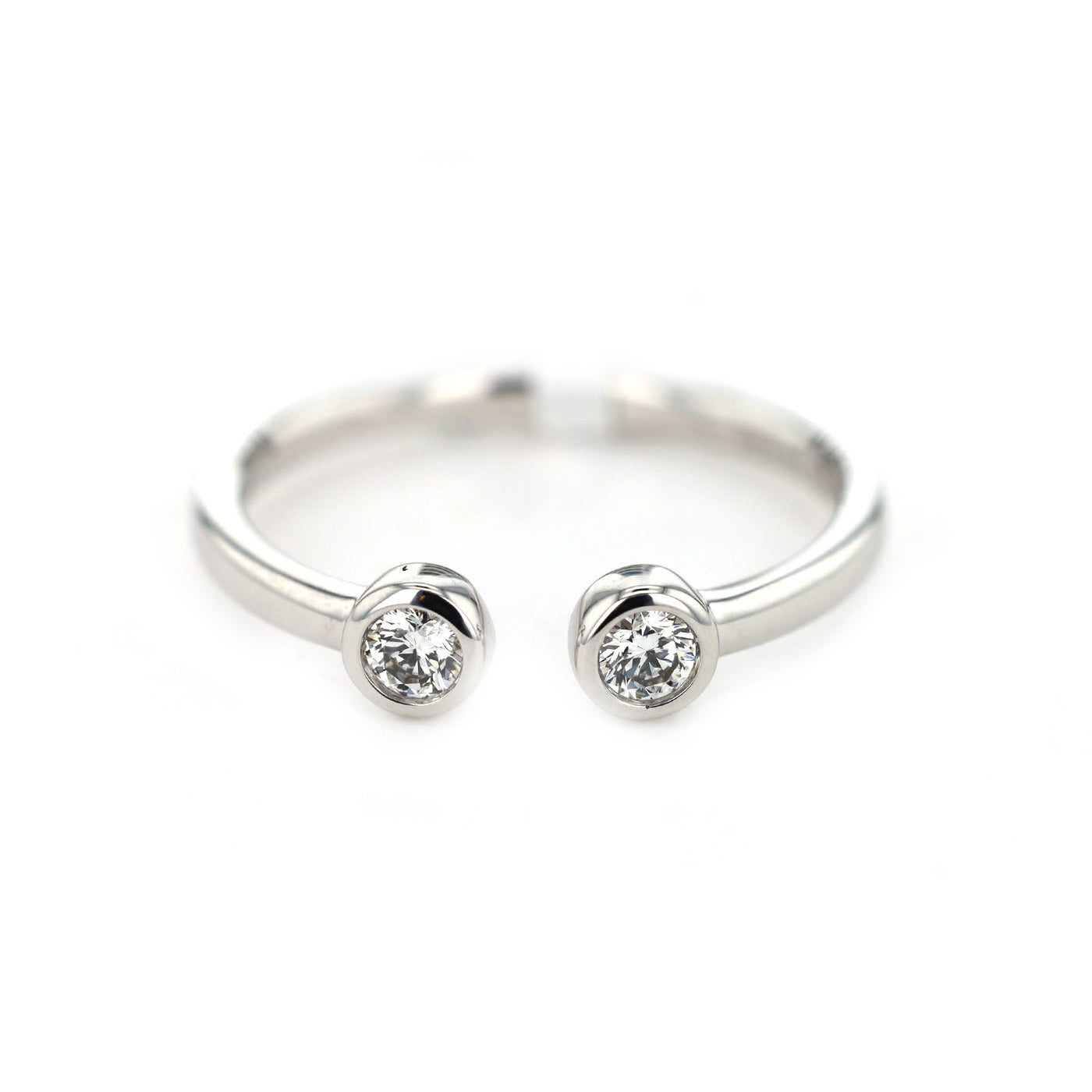 0.20 ctw Diamond Open Ring