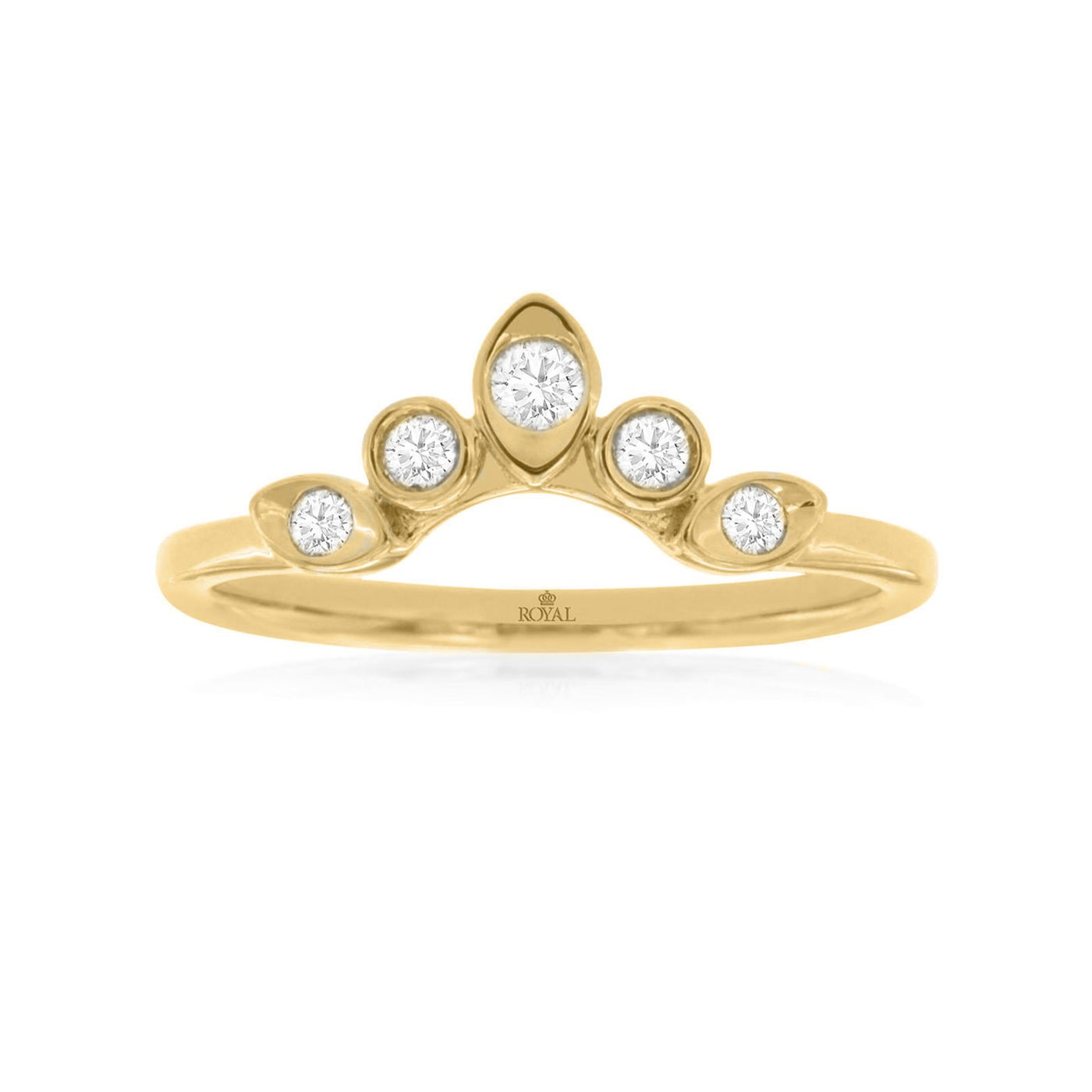 0.15 ctw Diamond Contour Band