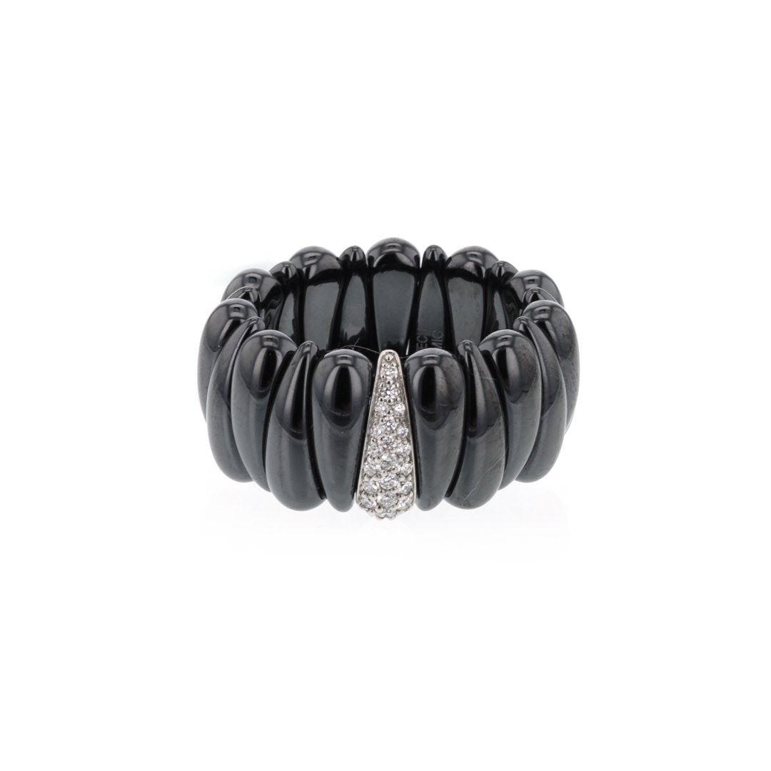 0.18ctw Diamond Ceramic Ring