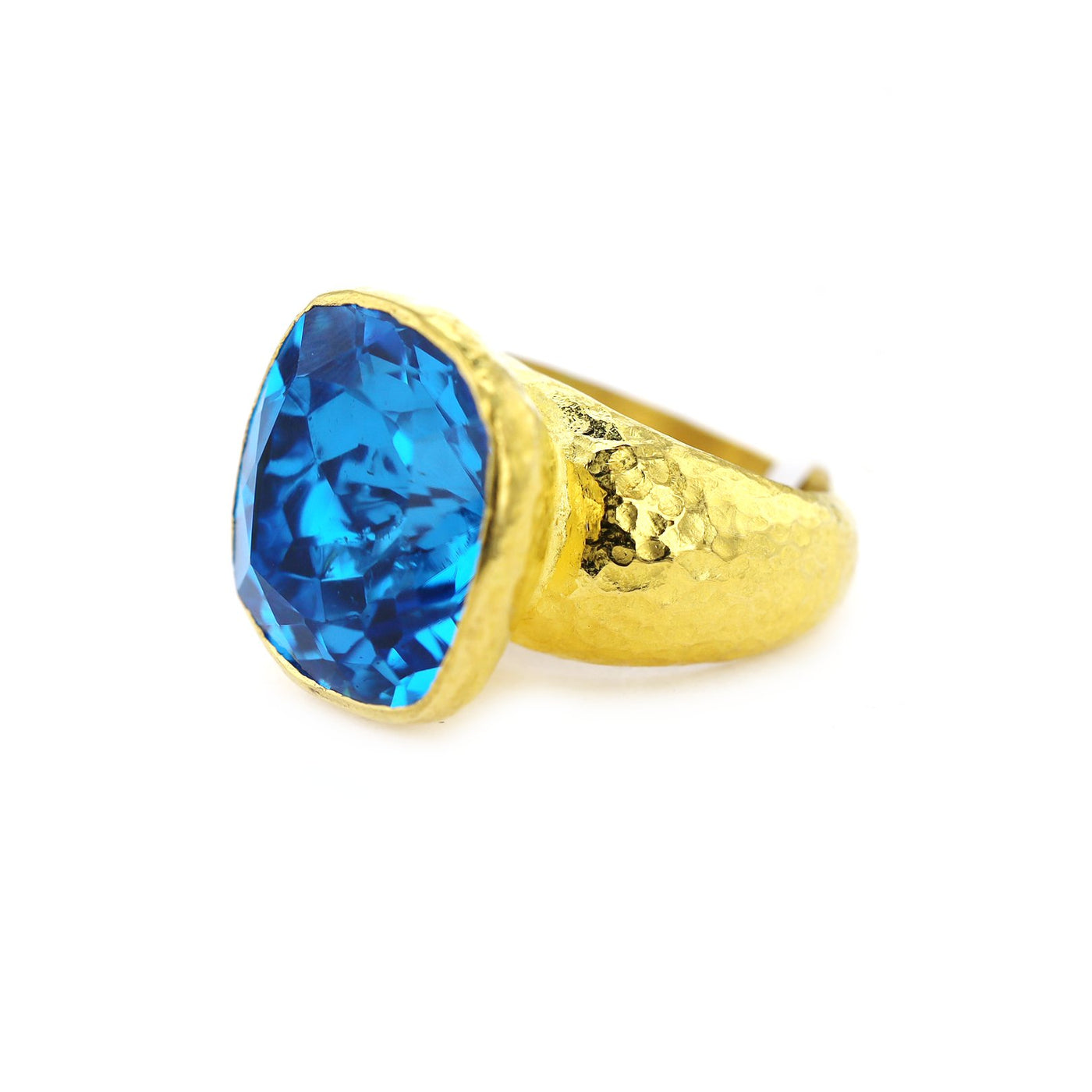 24K London Blue Topaz Ring