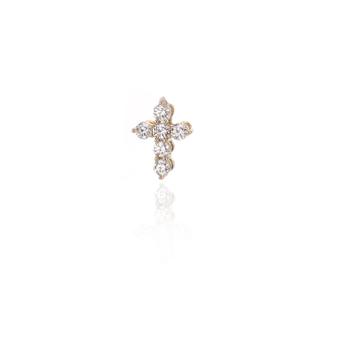0.55 ctw Diamond Cross Necklace