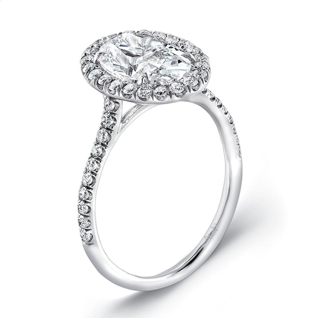 0.39 ctw Diamond Halo Engagement Ring