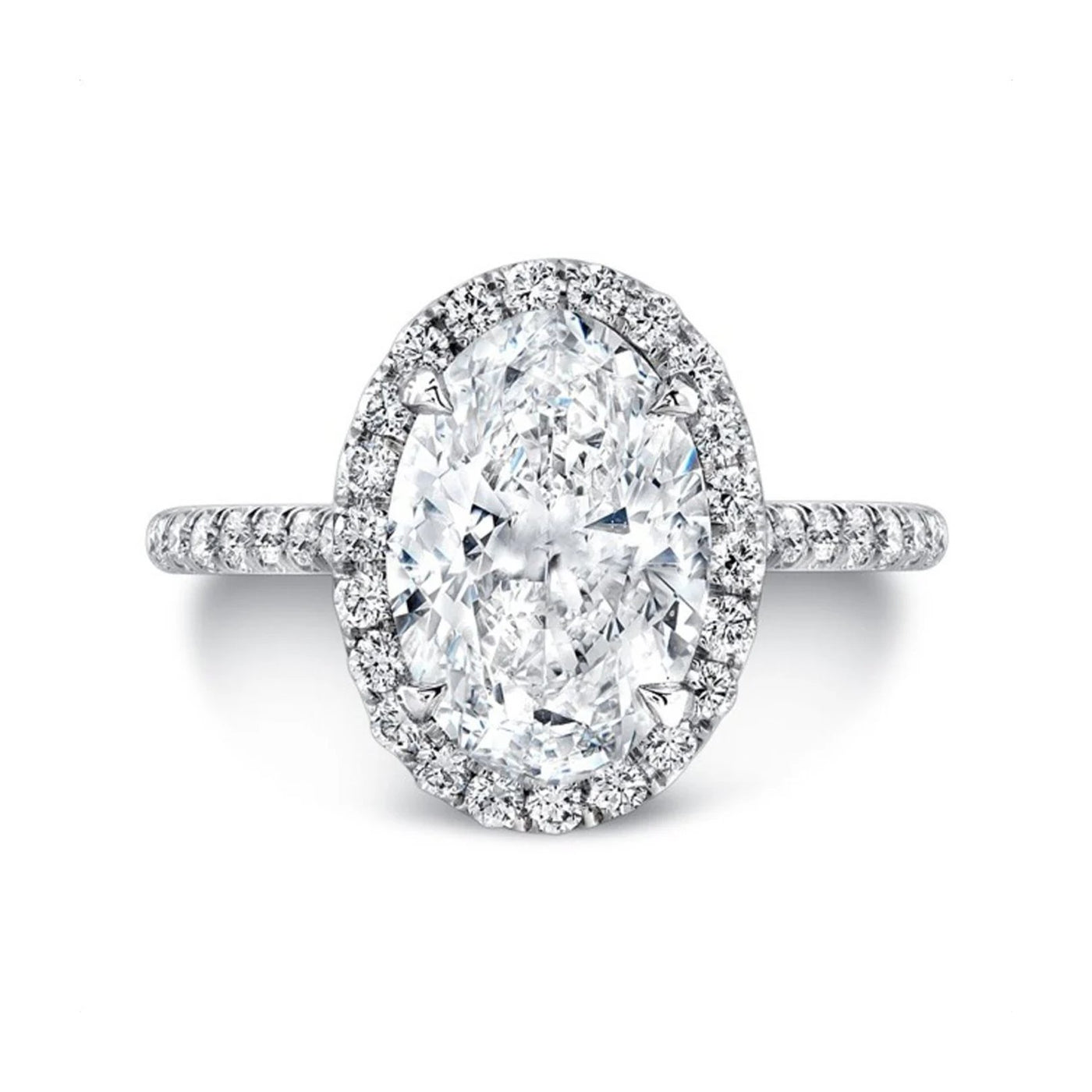 0.39 ctw Diamond Halo Engagement Ring