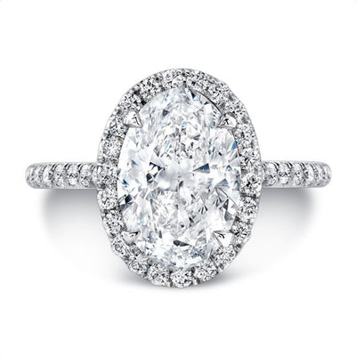 0.39 ctw Diamond Halo Engagement Ring