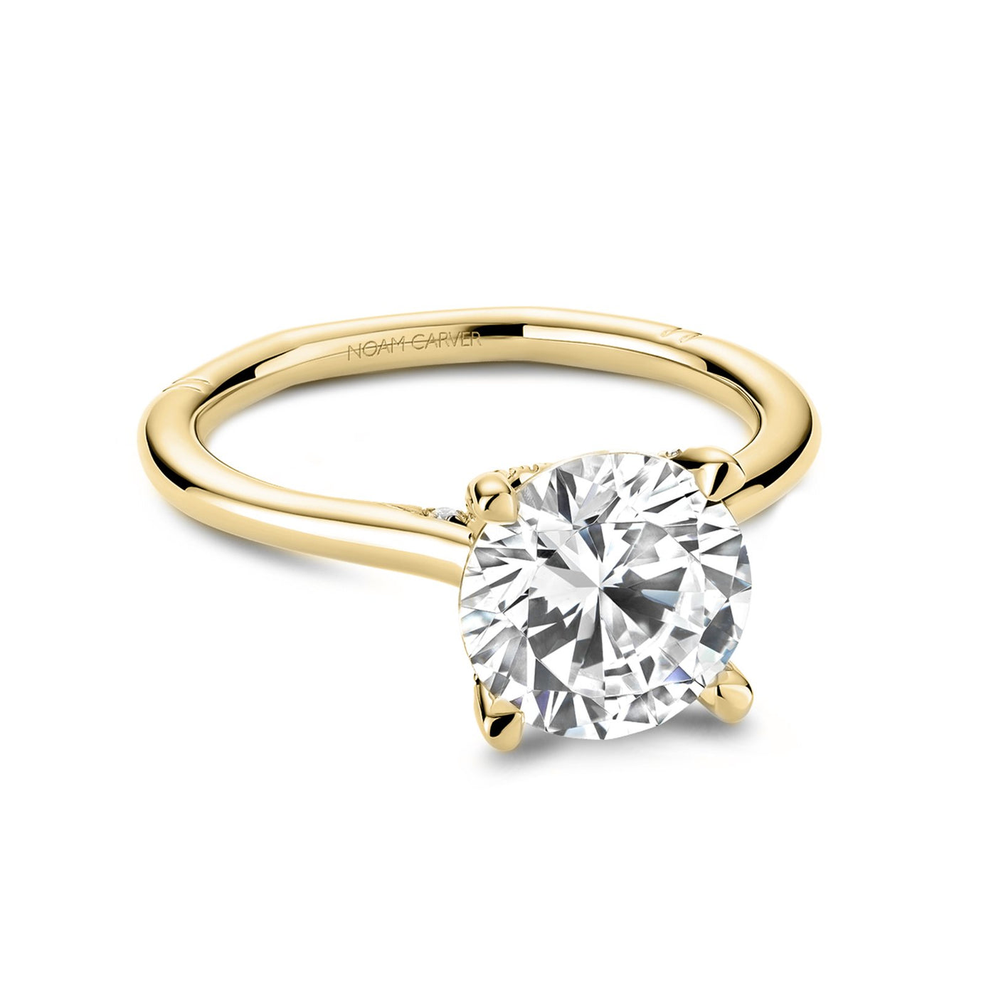 0.12 ctw Diamond Hidden Halo Engagement Ring