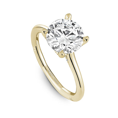 0.12 ctw Diamond Hidden Halo Engagement Ring
