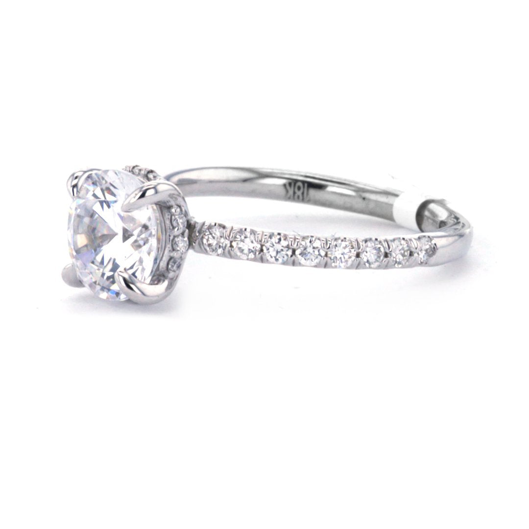 0.40 ctw Diamond Hidden Halo Engagement Ring