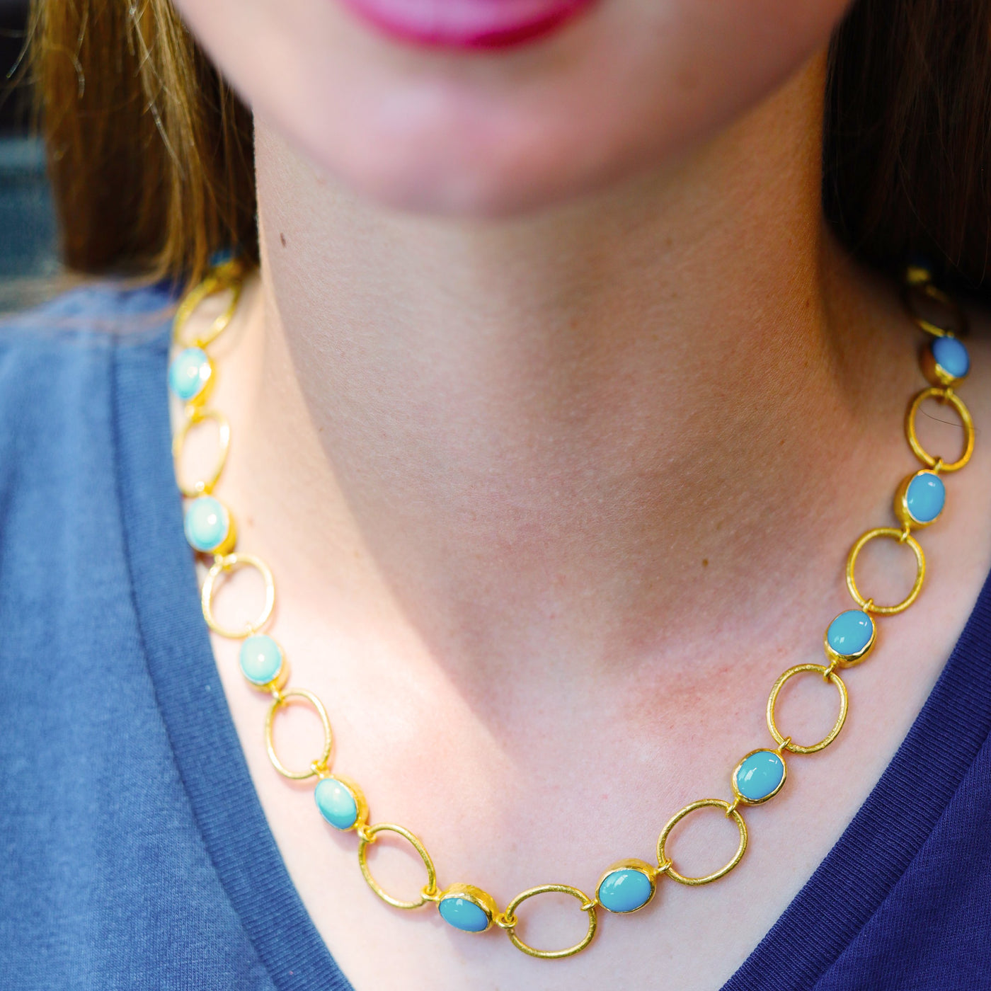 18.5" Turquoise Necklace