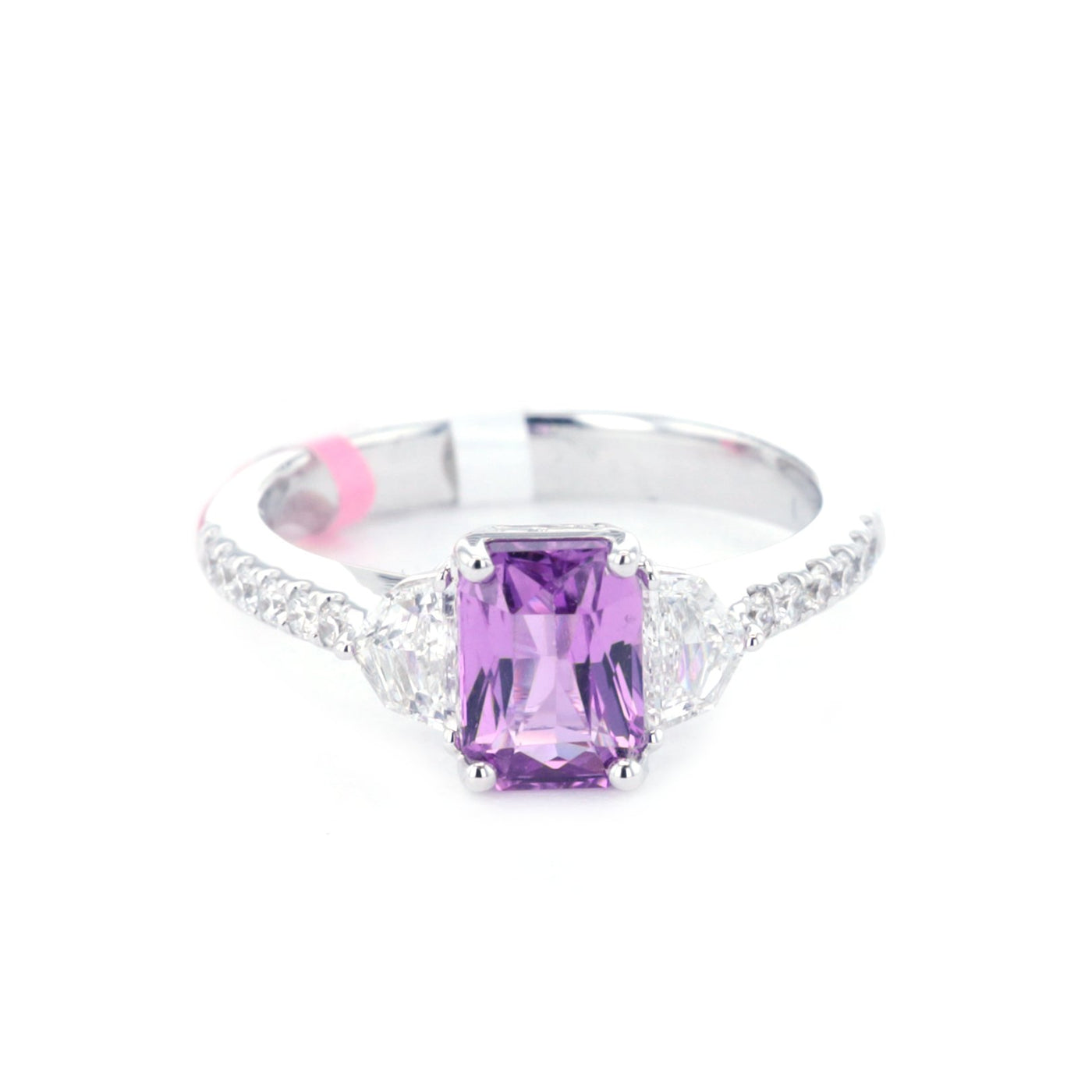 Purple Sapphire & Diamond Ring