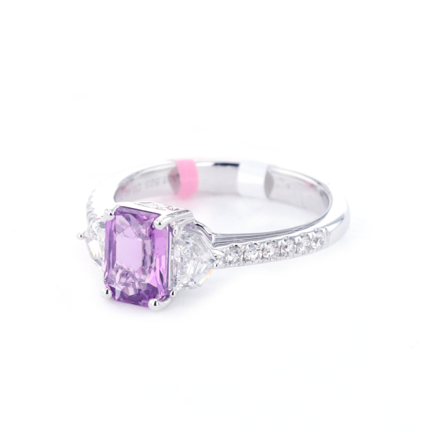 Purple Sapphire & Diamond Ring