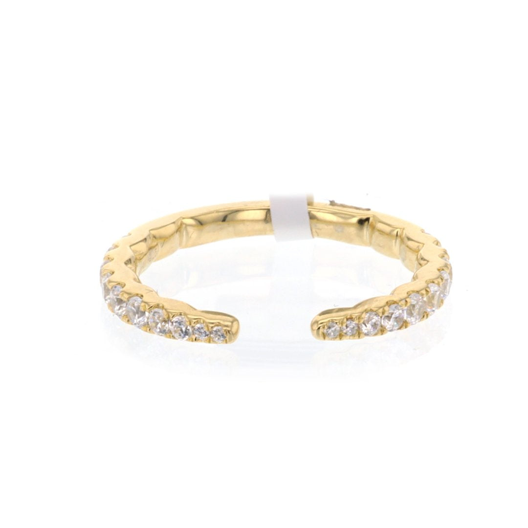 0.50 ctw Diamond Split Top Anniversary Band
