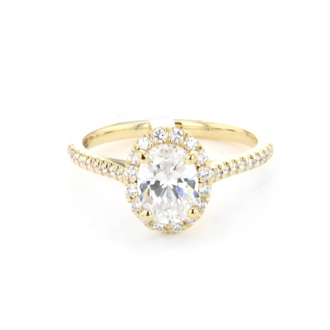 0.27 ctw Diamond Halo Engagement Ring