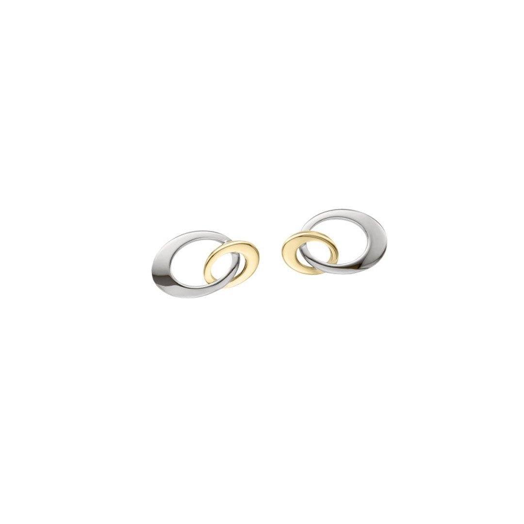 "Entwined" Mini Stud Gold & Silver Earrings