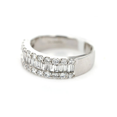 1.00 ctw Diamond 3-Row Band